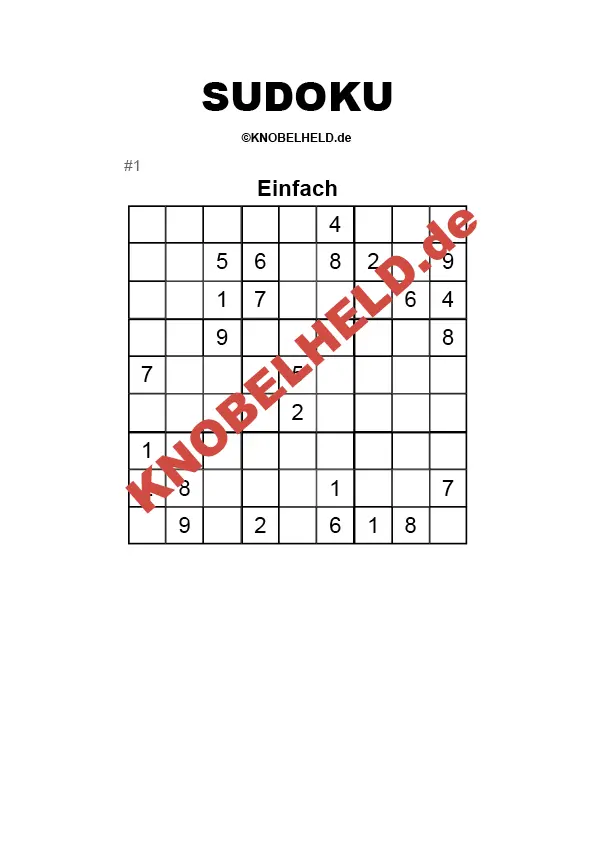 Sudoku Einfach #1