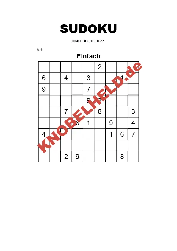 Sudoku Einfach #3