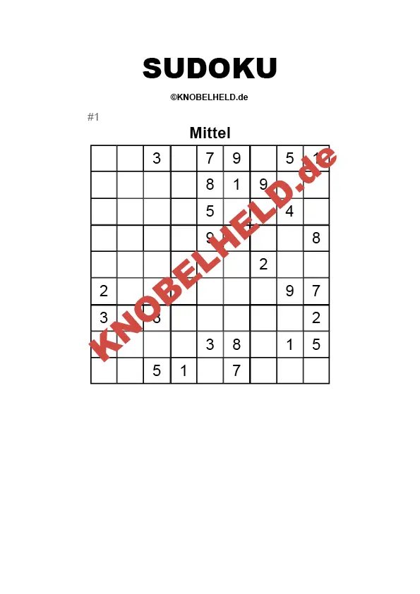 Sudoku Mittel #1