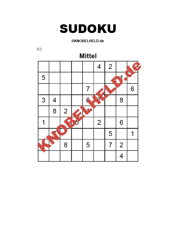 Sudoku Mittel #3