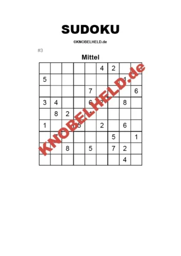 Sudoku mittel 003